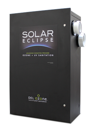 Picture of Del Ozone DEL AOP 50, 50,000 gallons, 240 VAC, 50 GPM, Inlet and Outlet 2” PVC Unions | SEC-110-26