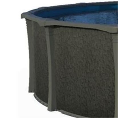 Picture of Carvin Gold Series 24' Black Rock Round Steel ABG Pool, 52 Wall | 97322424