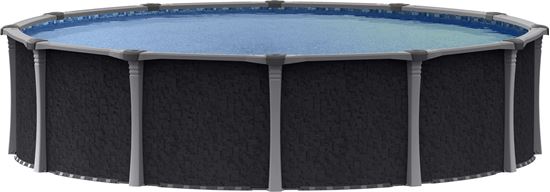 Picture of Carvin Gold Series 18' Black Rock Round Steel ABG Pool, 52 Wall | 97322418