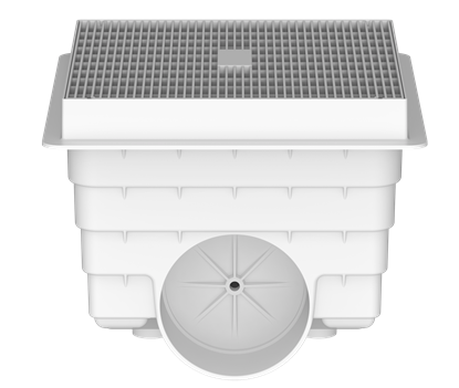 Picture of Daldorado Bst PVC Main Drain W/ 10 Sch40 Port - 1734 Gpm Floor 1552 Gpm Wall 24 X 24 X 21