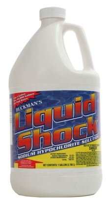 Picture of Skid Of Liquid Chlorine Shock 1 gallon Bottle, 4/Case-48Case/Pallet | EL106GSK48