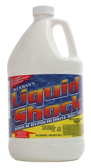 Picture of Skid Of Liquid Chlorine Shock 1 gallon Bottle, 4/Case-48Case/Pallet | EL106GSK48