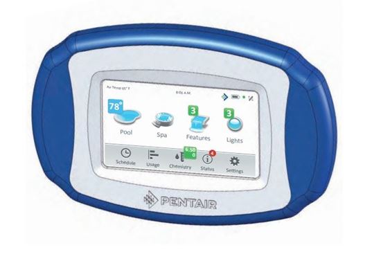 Picture of Pentair IntelliCenter Wireless Remote w/ Transceiver, 4 Aux, White | 522036