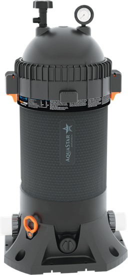 Picture of AquaStar Pipeline Cartridge Filter, Small Footprint, Big Filtration, 200 sq. ft, 27,000 gallons | PLF27000