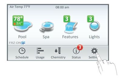Picture of Pentair Intellicenter Control System, Load/Power Center, Indoor Control Panel, Spa Command Remote, White Faceplate | 522035
