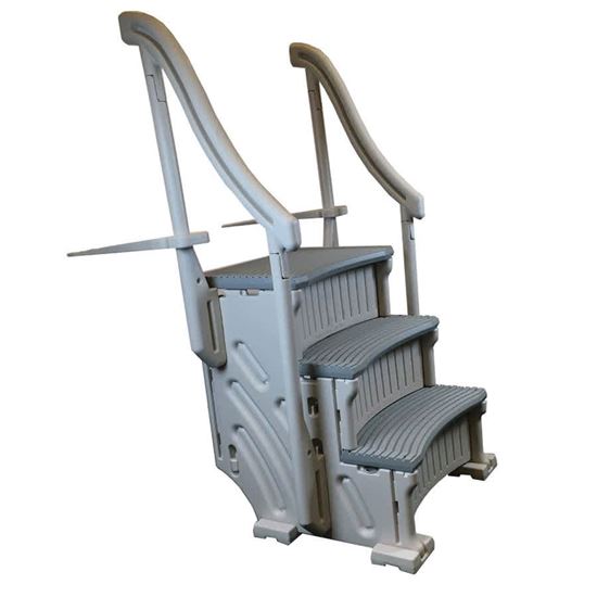 Picture of Confer Curve Base Beige In-Pool 3 Step For In-Ground Pool  | CCX-IG