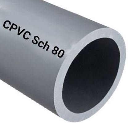 Picture of 2-1/2 x 20' Schedule 80 Plain End Light Gray CPVC Pipe