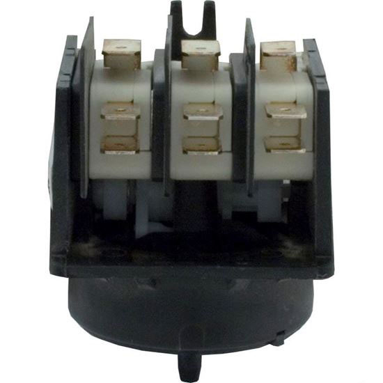 Picture of Air Switch, Herga, 4 Function, 3pdt, 20a, Ctr Spout, Wht Cam  59-345-3120