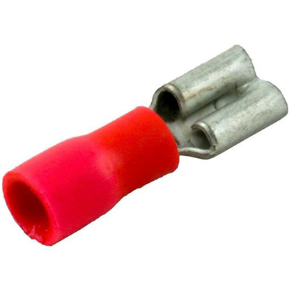 Picture of Disconnect, Female, 22-18awg, .187 Tab, Red, Quantity 25  60-555-1760