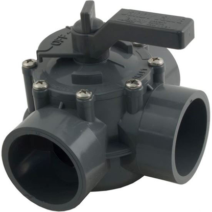 Picture of Dvtr Valve, Jandy Neverlube, 2"s/2-1/2"spg Non-Pos, 3 Port, Gry 2877