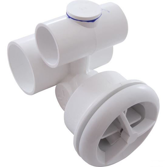 Picture of Jet Assembly: 1' Slip Air X 1-1/2' Slip Water Micro&#39;Ssage White - 16-5250wht