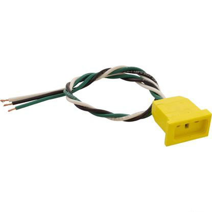 Picture of Receptacle, H-Q, Ozone, Molded, Yellow, 18/3 09-0018c-A