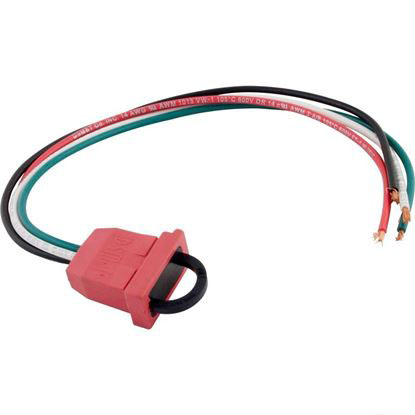 Picture of Receptacle, H-Q, Pump 1, 2 Speed, Molded, Red, 14/4 09-0022c-A