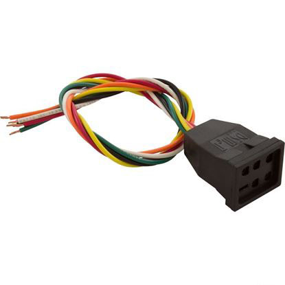 Picture of Receptacle, H-Q, Spaside Control, Air, 6 Wires - W, B, R, O, Y, G 09-0004