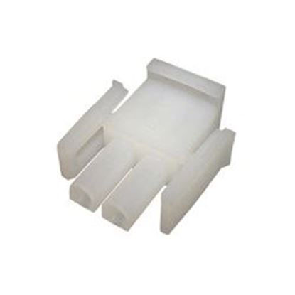 Picture of Amp Plug: Mate-N-Lock 2-Pin White- 1-480698-0