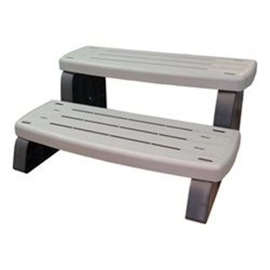 Picture of Step Assembly: 33' Non-Slip 2 Step Coastal Gray- 535-2209-Csg