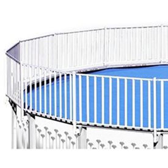 Picture of 24 Ft X 18 Ft Pole Pool Fence Kit Swpfar2418