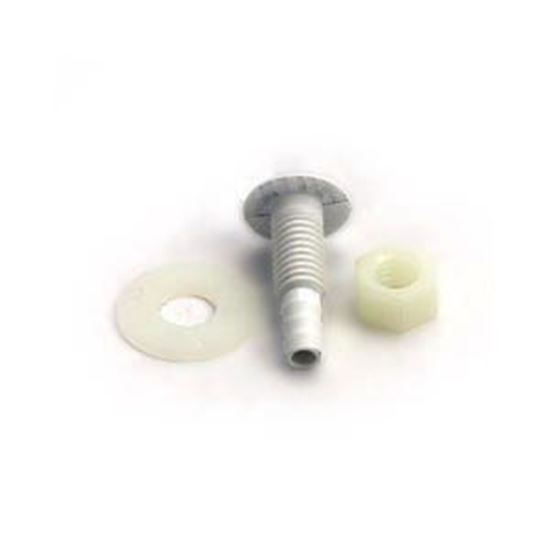 Picture of Air Injector Waterway Button Style 1/4" Barb White 670-2130