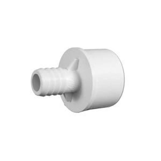 Picture of Fitting Pvc Ribbed Barb Adapter 3/4"Rb X 1-1/2"Spg 413-4370