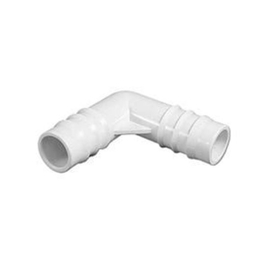 Picture of Fitting Pvc Ribbed Barb Ell Coupler 90¬∞ 3/4"Rb X 3 411-3700