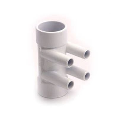 Picture of Manifold Pvc Waterway 1-1/2"S X 1-1/2"S X (4) 3/4"Sb 672-4140