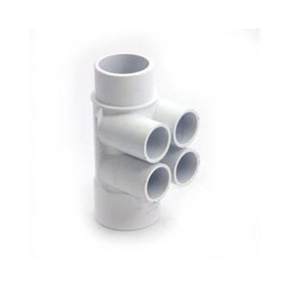 Picture of Manifold Pvc Waterway 1-1/2"S X 1-1/2"Spg X (4) 3/4" 672-4190