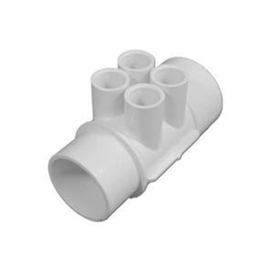 Picture of Manifold Pvc Waterway 2"S X 2"Spg X (4) 1/2"S Ports 672-4250