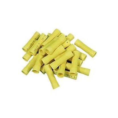 Picture of Wire Terminals Butt Splice 12-10 Gauge Yellow 25 Pa 1250
