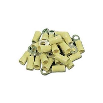 Picture of Wire Terminals Stud #10 12-10 Gauge Yellow 25 Pack 1206-25