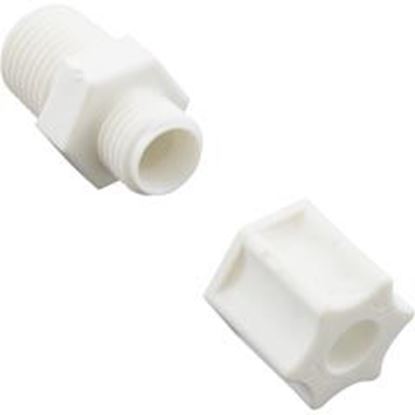 Picture of Compression Fitting Generic 1/4"Mpt X 1/4" Tube Plastic  89-555-1500