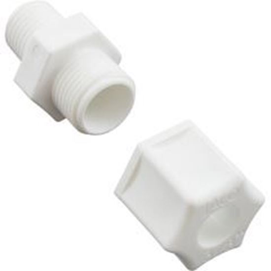 Picture of Compression Fitting Generic 1/4"Mpt X 3/8" Tube Plastic  89-555-1505