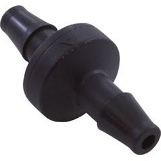 Picture of Check Valve Ozone Aquasunozone 1/4" Barb Kynar Black 691 