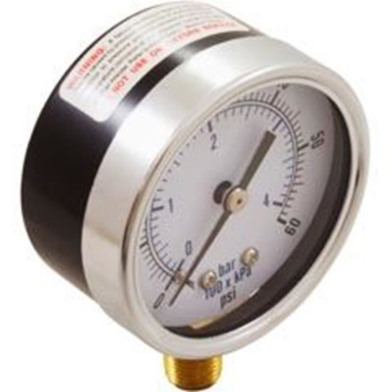 Picture of Pressure Gauge 1/8"Mpt 0-60Psi Bottom Mount Generic  17-555-1012