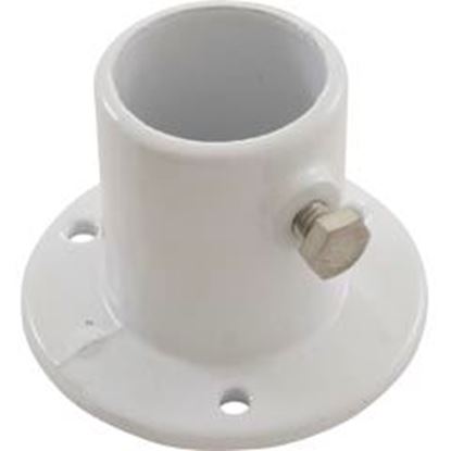 Picture of Deck Flange Perma Cast For Ladder 1-1/2" White/Aluminum Pf-2115-L 