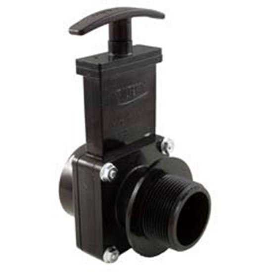 Picture of Gate Valve 3 Pc Valterra 1-1/2"S X 1-1/2"Mpt 45Psiblack 7105 