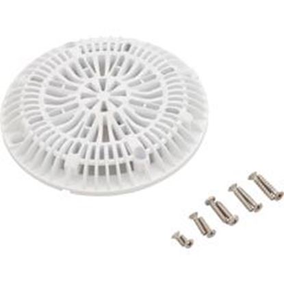 Picture of Main Drain Cover Cmp Galaxy 8" White W/ Screw Kit 25507-100-000 