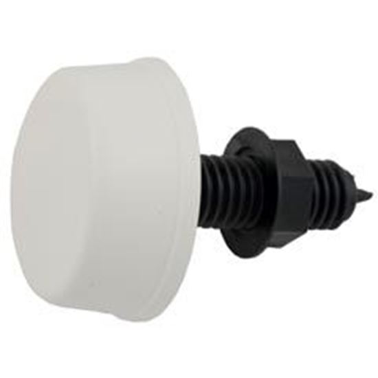 Picture of Air Button Herga Mushroom 13/16"Hs 2-1/4"Fd Thd White 6433-Czzz 