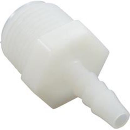 Picture of Barb Adapter 1/4" Barb X 1/2" Male Pipe Thread Nylon 61132 
