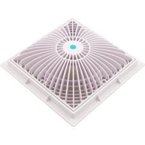 Picture of Main Drain Cover Aquastar Moflow 9" Square W/Frame White 9Mf101 