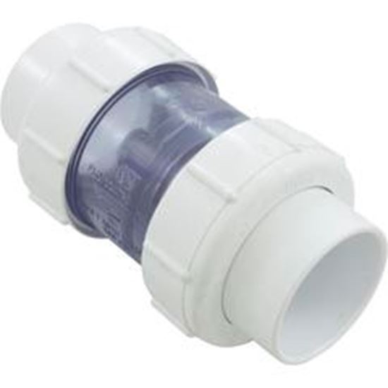 Picture of Check Valve 5Lb. 2" Sxs Clear Pvc Union 1795C20 