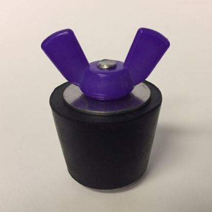 Picture of Purple Wing Nut Plug #6 50/Bag  COLOR CODED WING NUT # 6
