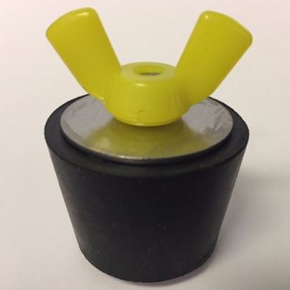 Picture of Yellow Wing Nut Plug #7 50/Bag  COLOR CODED WING NUT # 7