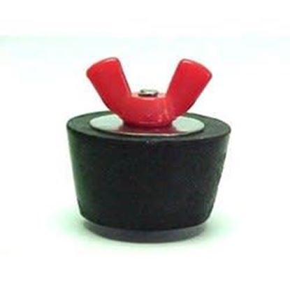 Picture of Red Wing Nut Plug #9 50/Bag  COLOR CODED WING NUT # 9