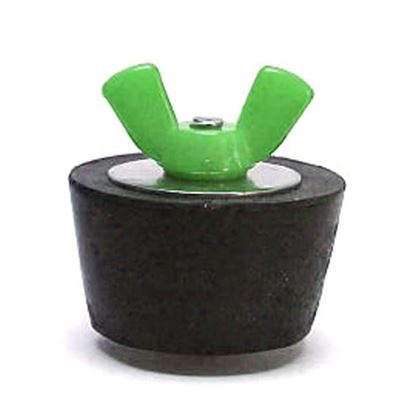 Picture of Green Wing Nut Plug # 10 50/Bag  COLOR CODED WING NUT #10