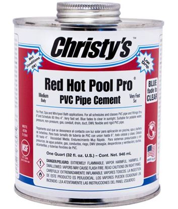 Picture of Pint IPS 747 Blu Pool/Spa Cement 10853 Glue Blue Pool R Spa Pint | 10853