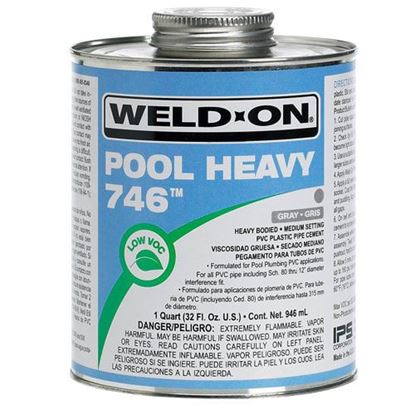 Picture of Pint IPS 746 Heavy PVC Cement Grey 13568 Glue Gray Pool Heavy Pint Pool & Spa 13568 | 13568