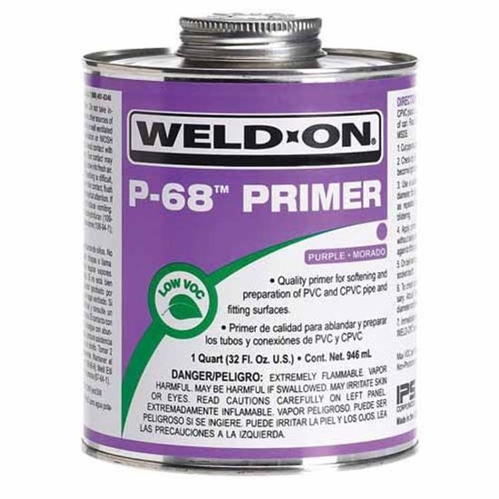 Picture of PVC Primer, 1 qt Metal Can P-68 Series Low VOC Purple