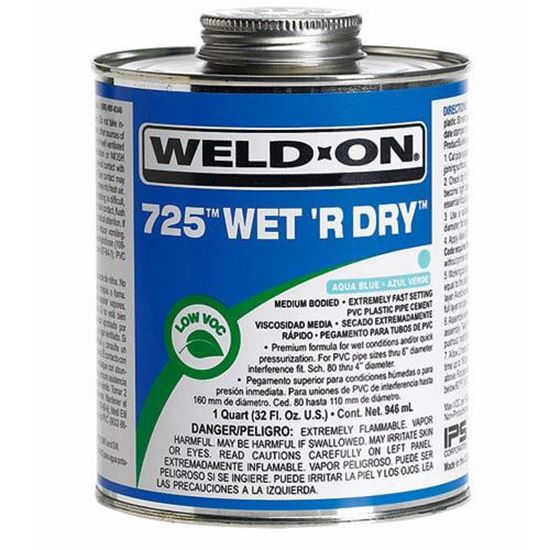 Picture of Weld-On 725 10165 1 Quart PVC Cement | IPS725QT
