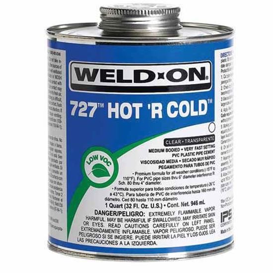 Picture of PVC Cement, 1 qt Metal Can 727 Hot 'R Cold Series Low VOC Specialty