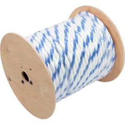 Picture of Polypropylene Rope 3/4"dia 2 White 1 Blue Strand 300ft PPR34300BW